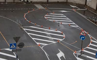Разметка автодромов и зоны ДОСАФФ